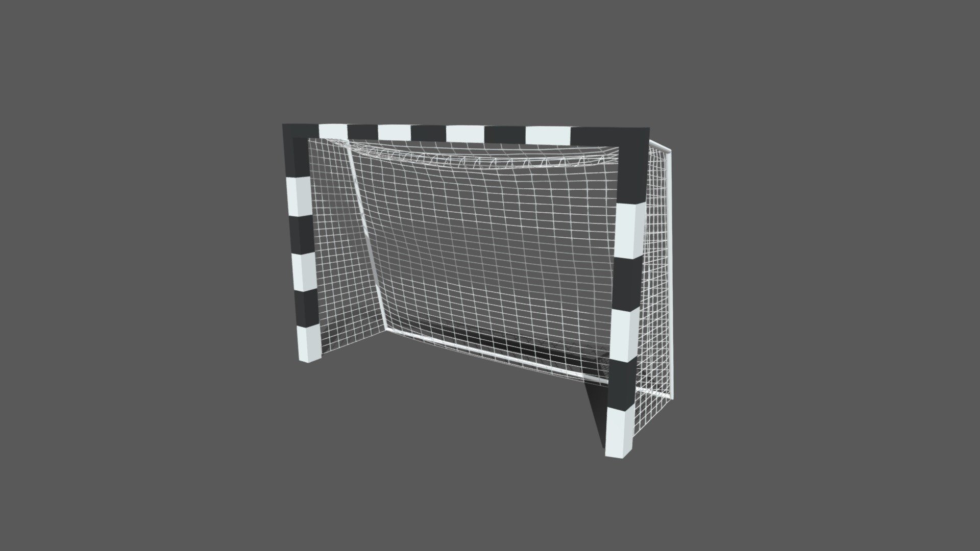 Cartoon Handball Goal Post 3d model