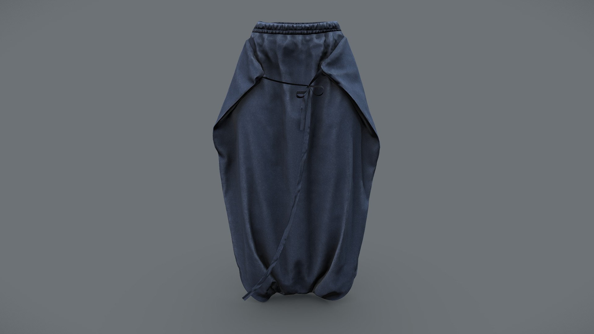 Female Salwar Baggy Culottes Pants 3d model