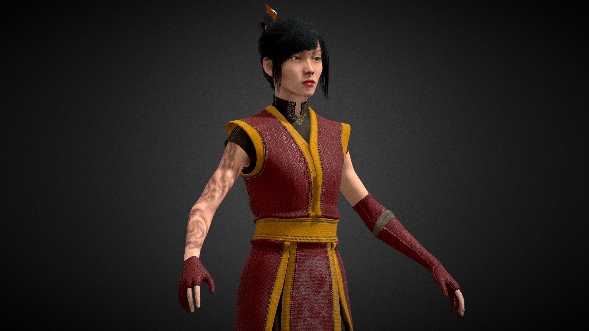 Fire Bender 3d model