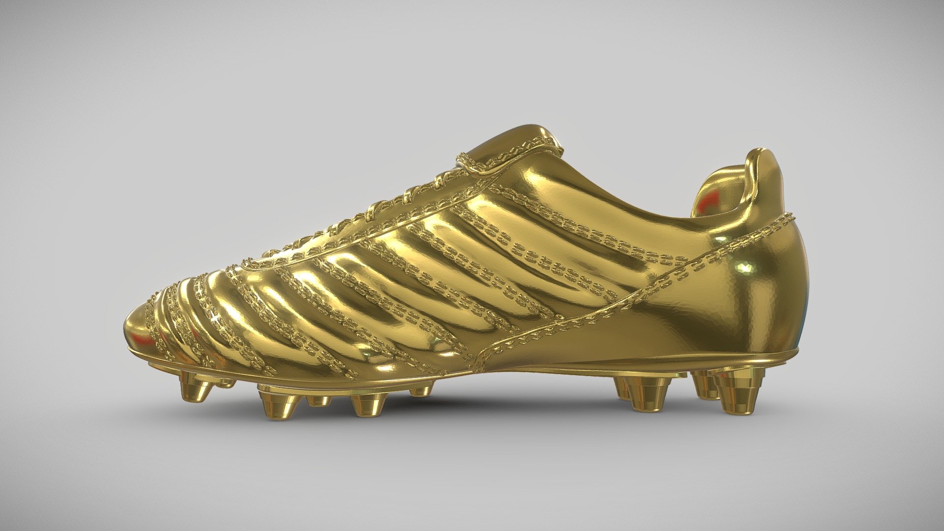 Golden Shoe 3d model