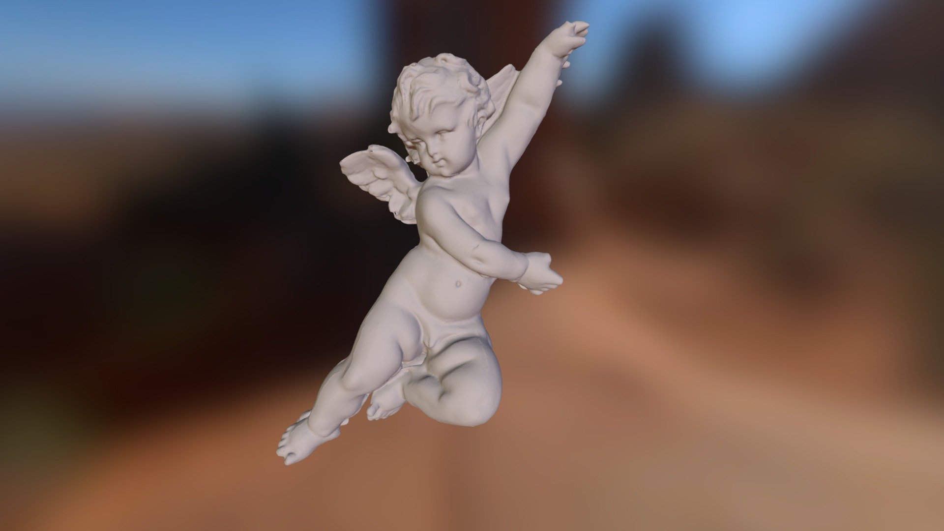 mirrored angel 3d model