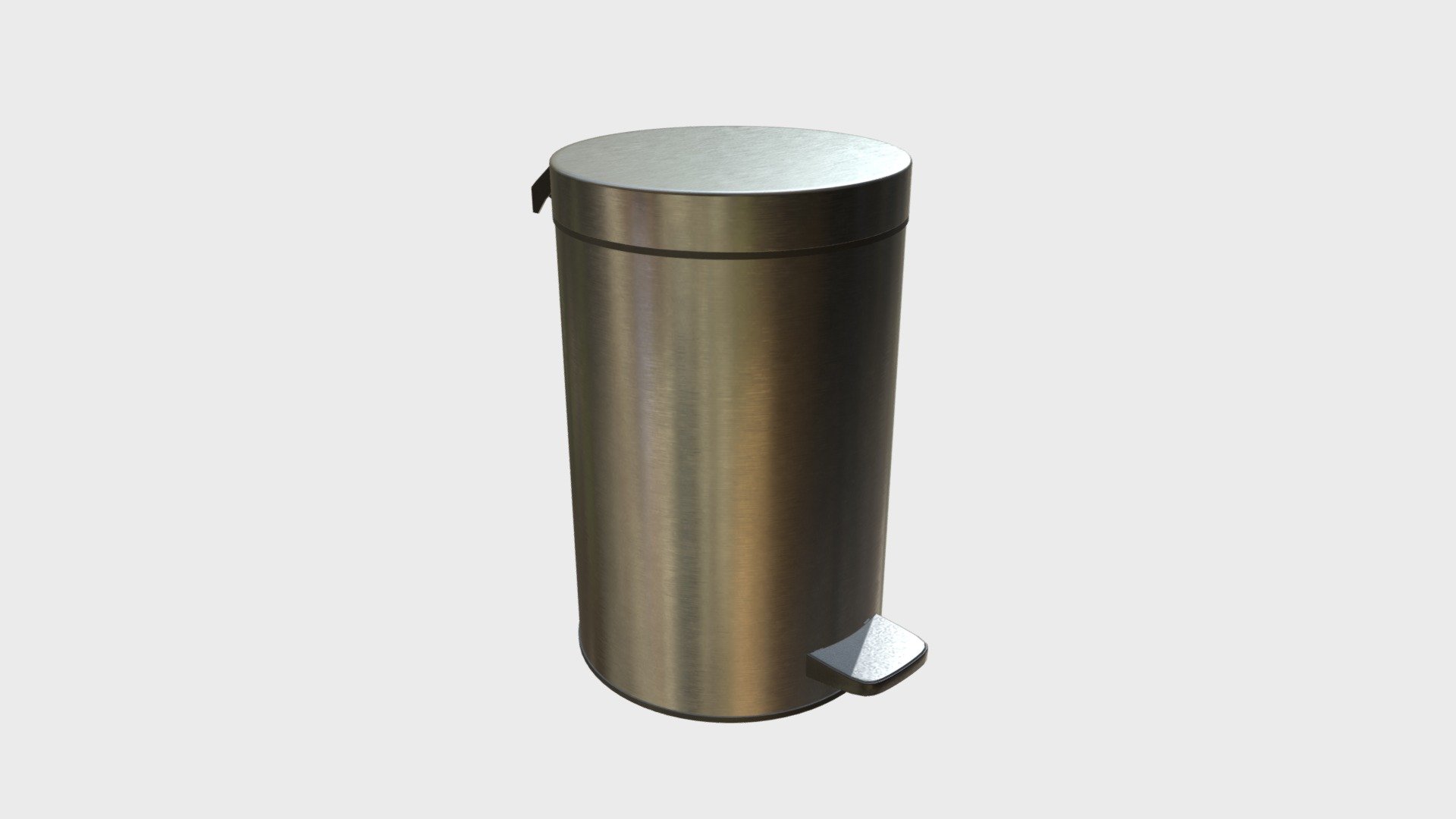 Small trash bin 3d model