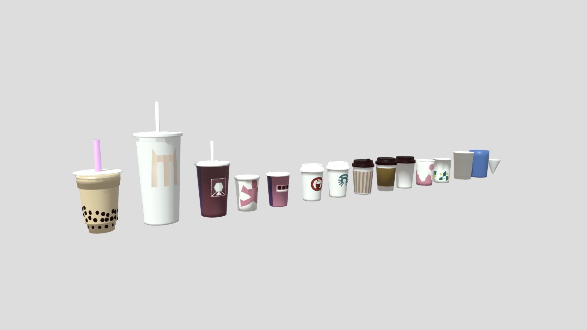 Drink pack 1 3d model