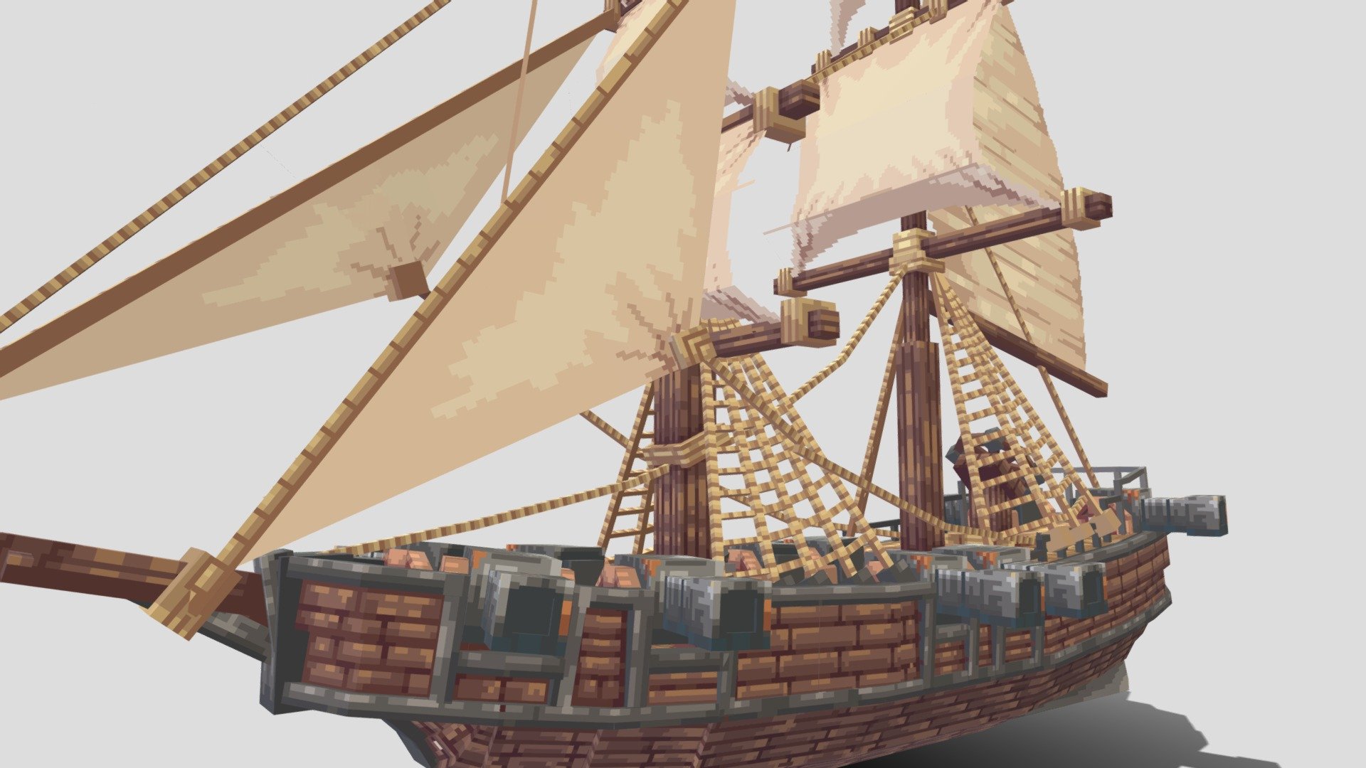 Brigantine 3d model