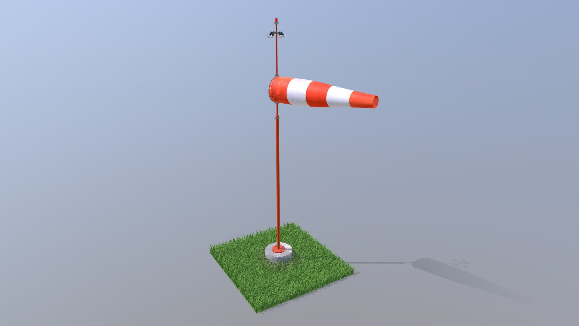 Windsock Animation 3d model