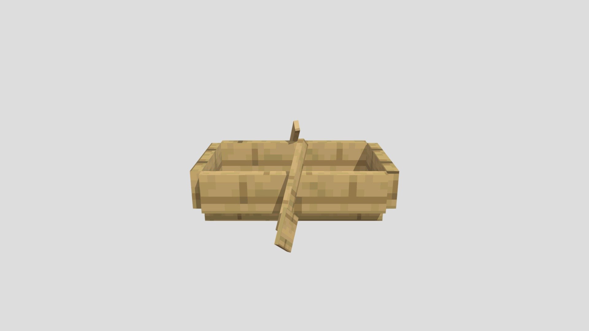 Minecraft boat 3d model