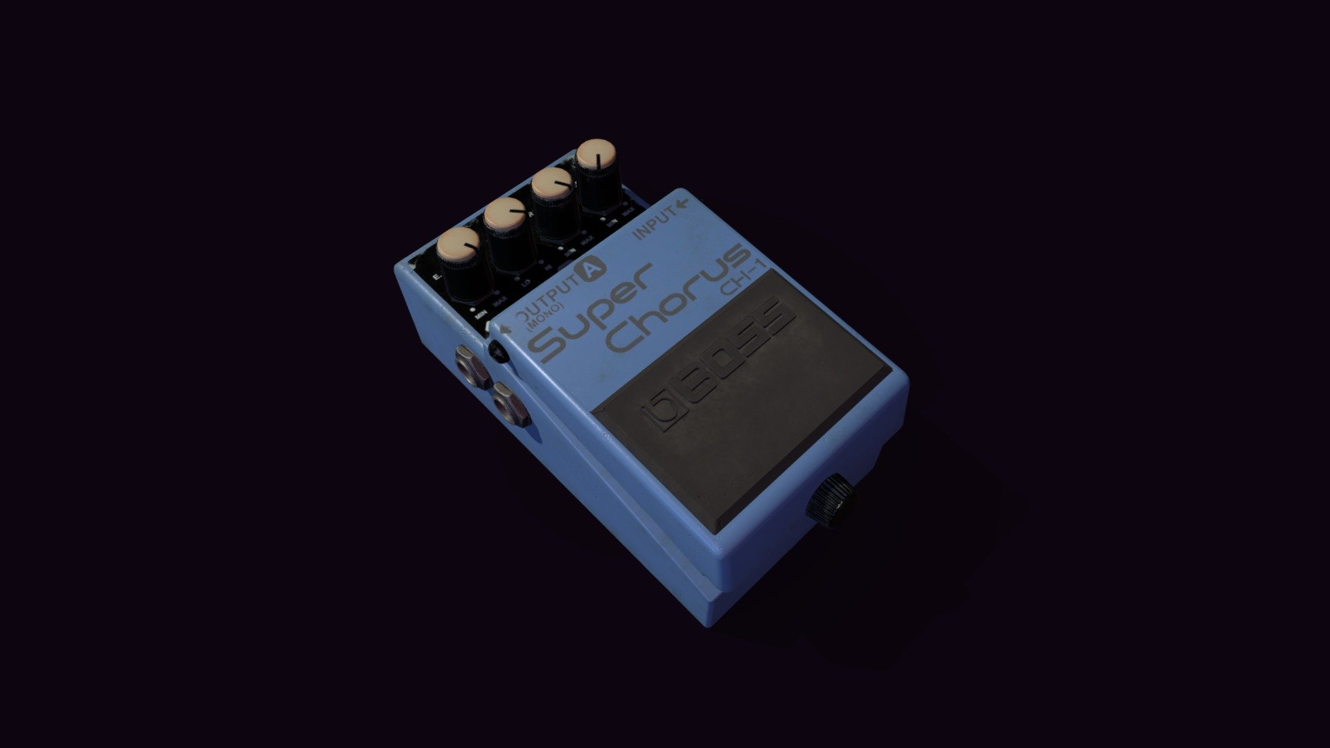 Guitar Pedal 3d model