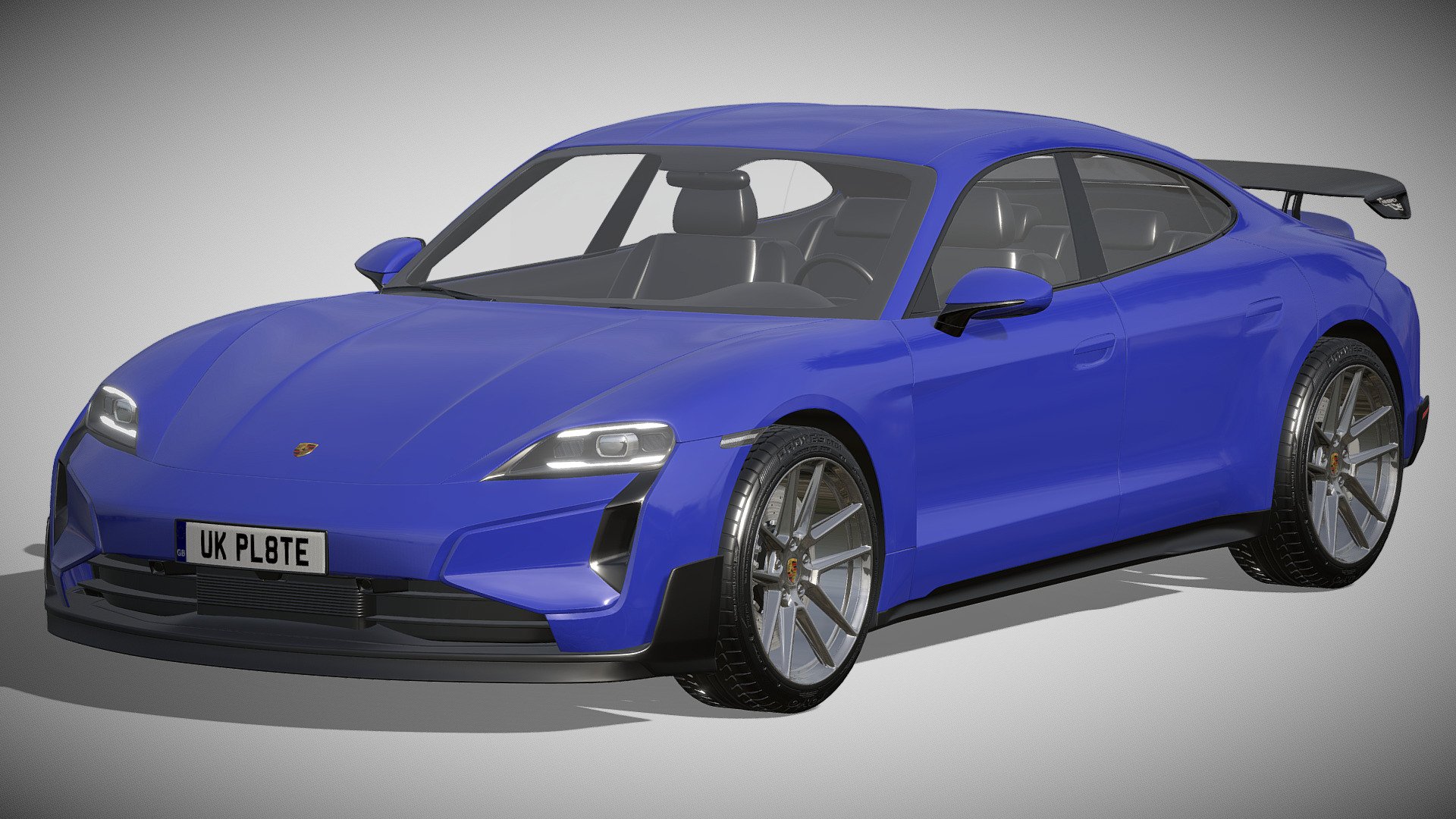 Porsche Taycan Turbo GT 2024 3d model