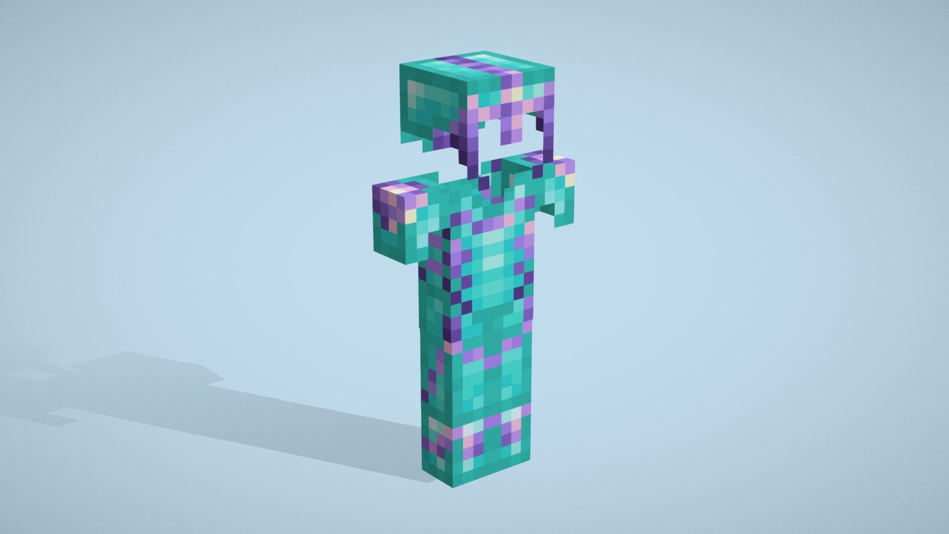 Amethyst Armor | Add-on Minecraft 3d model