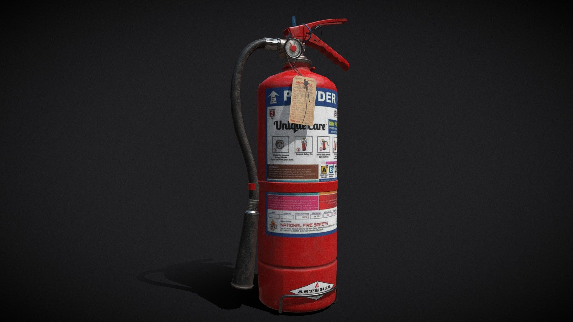 Fire extinguisher 3d model