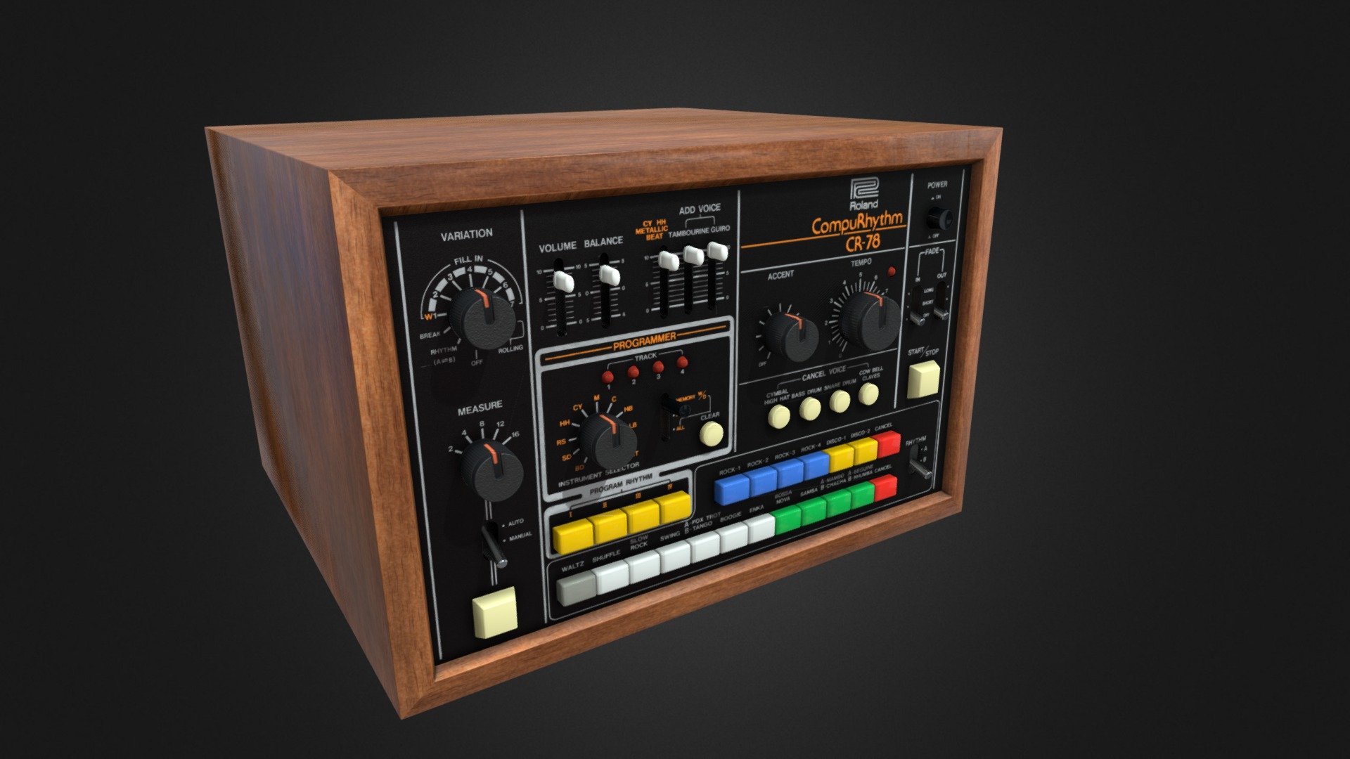 Roland CR-78 3d model