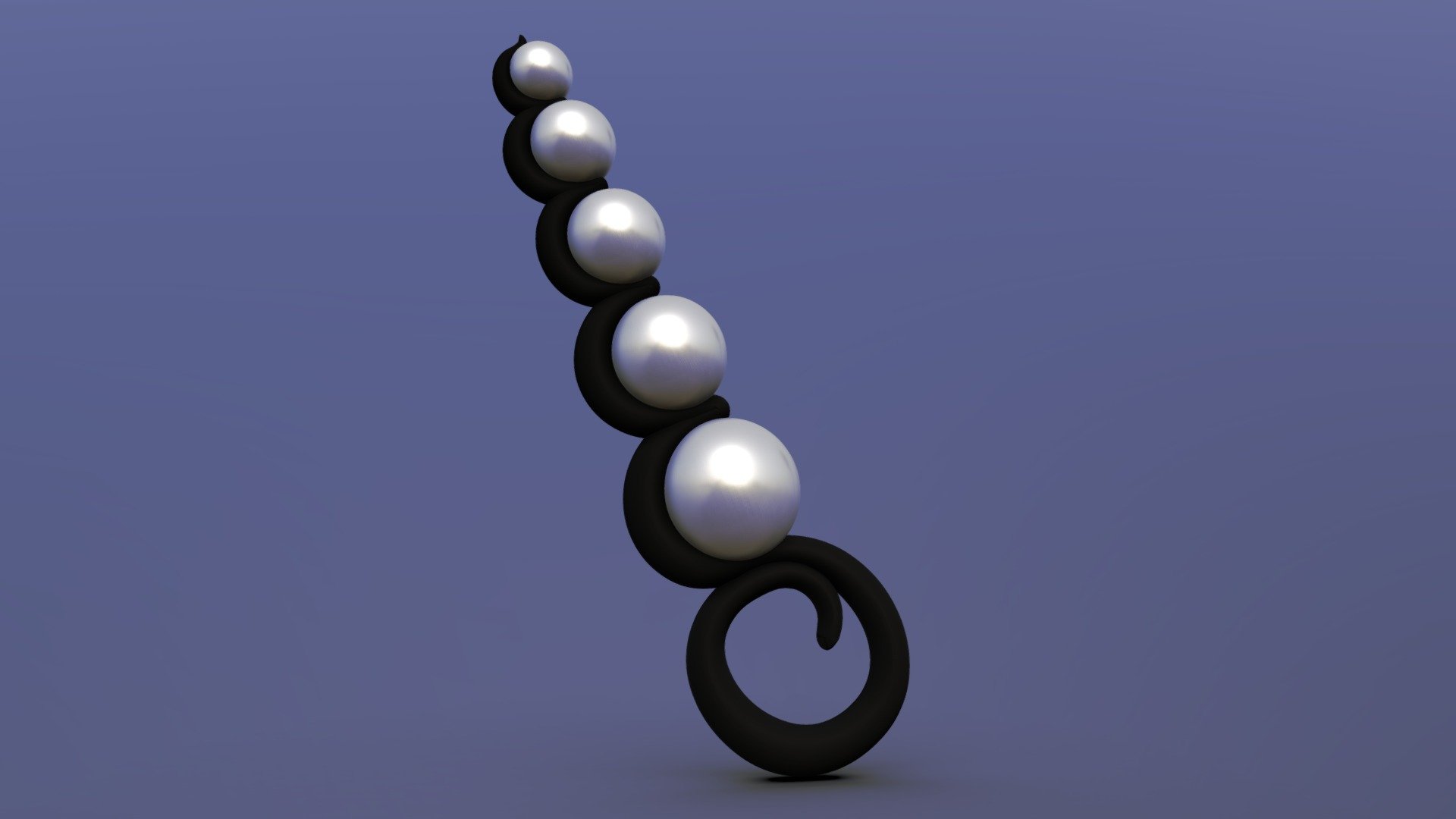 Sex toy with balls 3d model