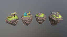 Stylized Flying Islands Kit