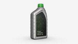 Engine Oil Bottle with Scale Mockup