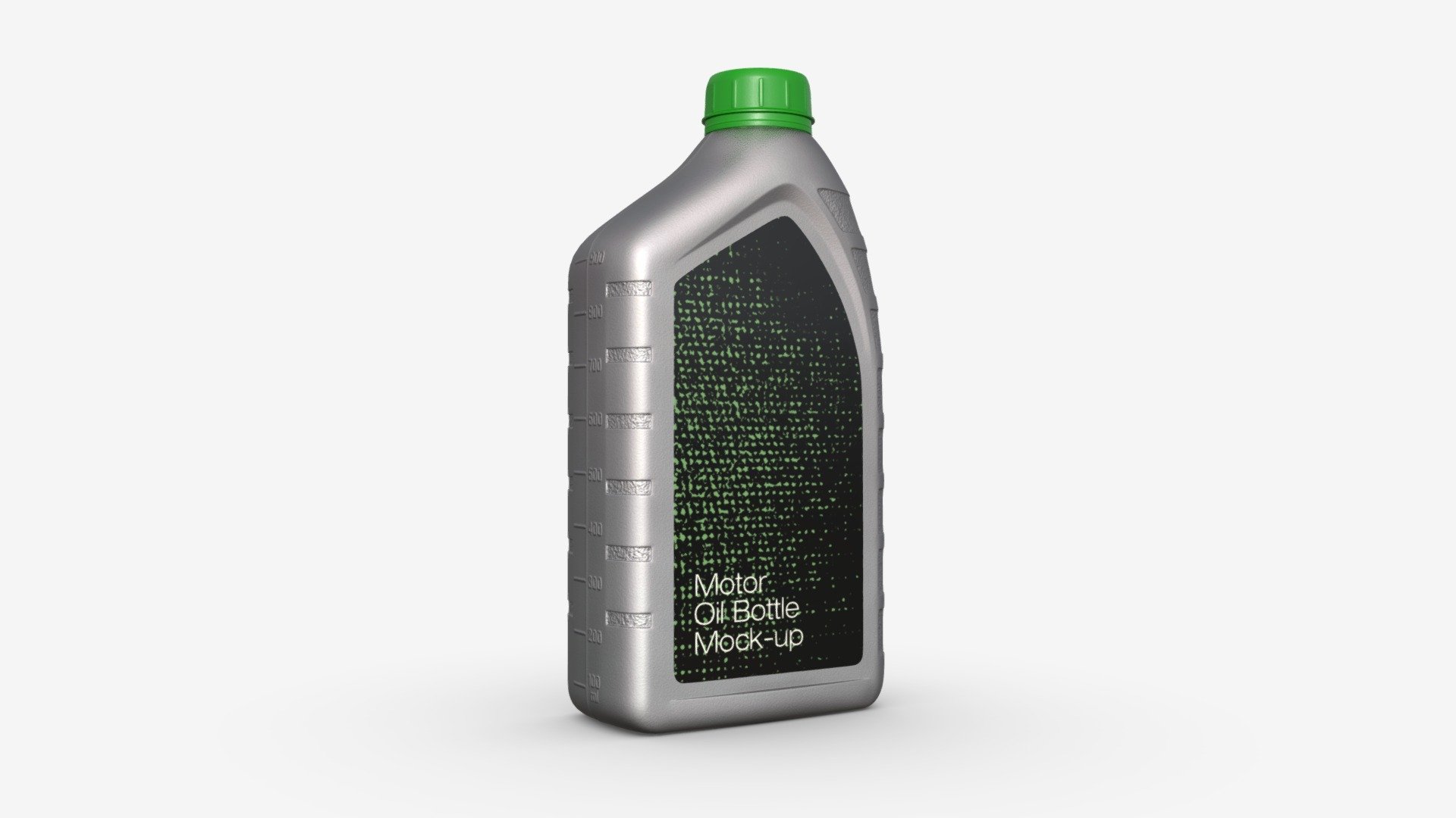 Engine Oil Bottle with Scale Mockup 3d model