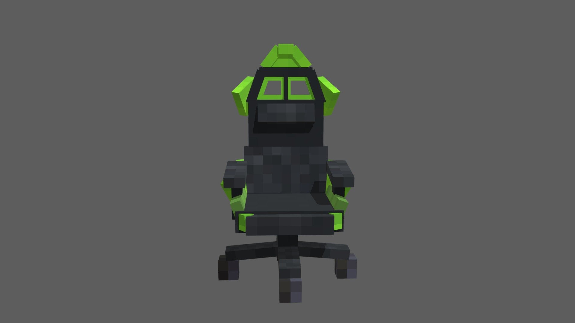 Chair in minecraft 3d model