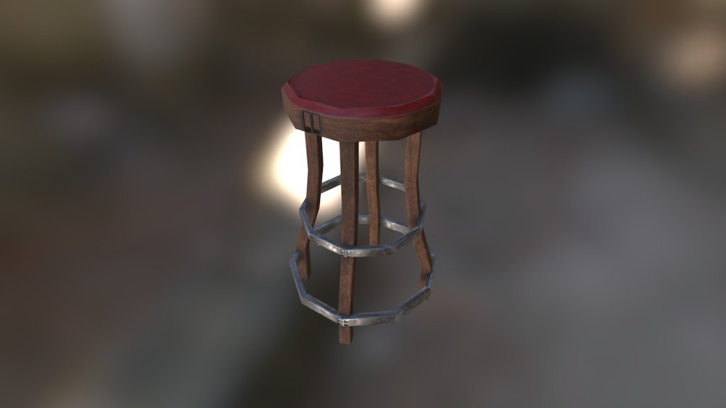 bar stool 3d model