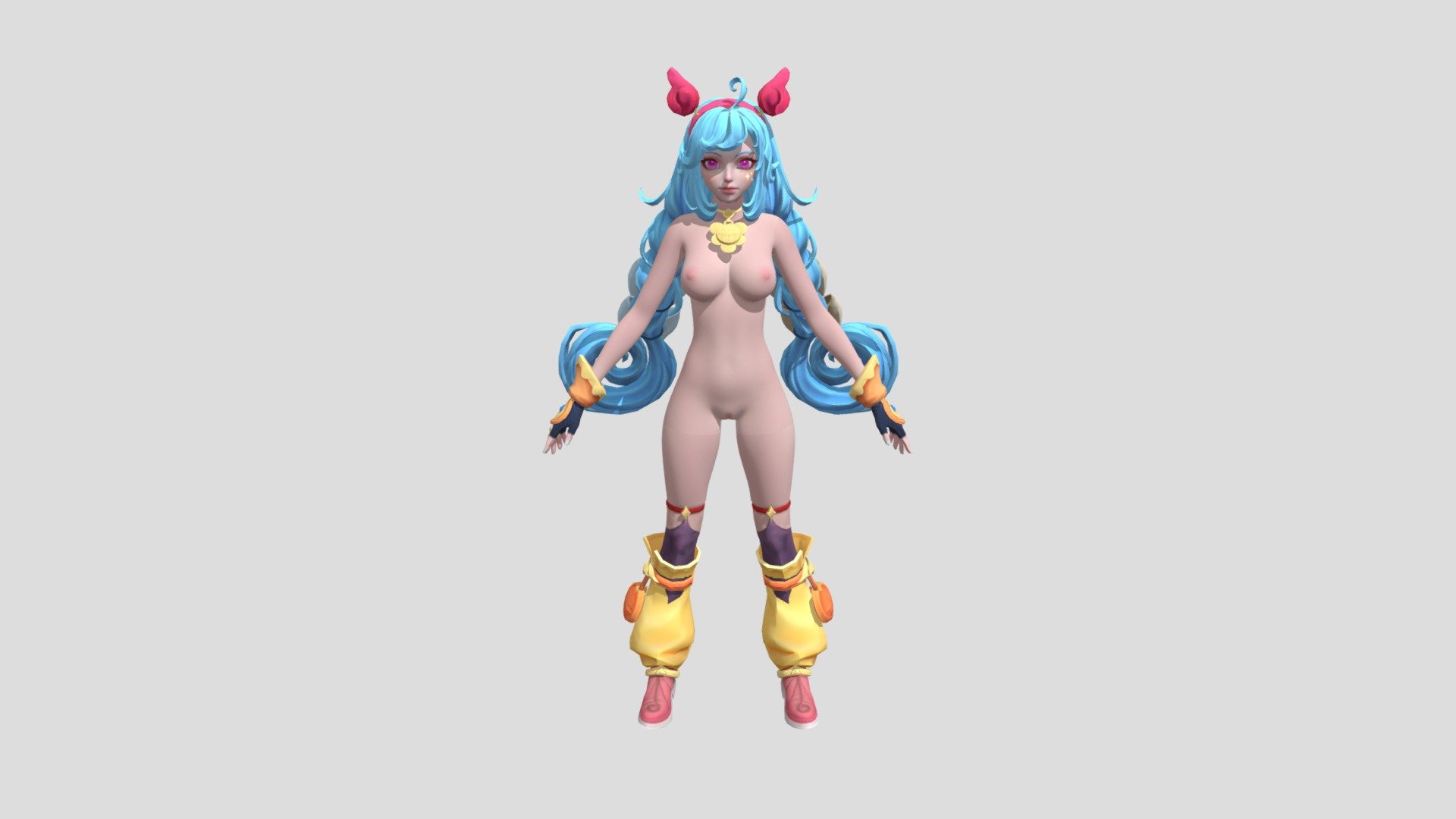 Cici NSFW MLBB 3d model