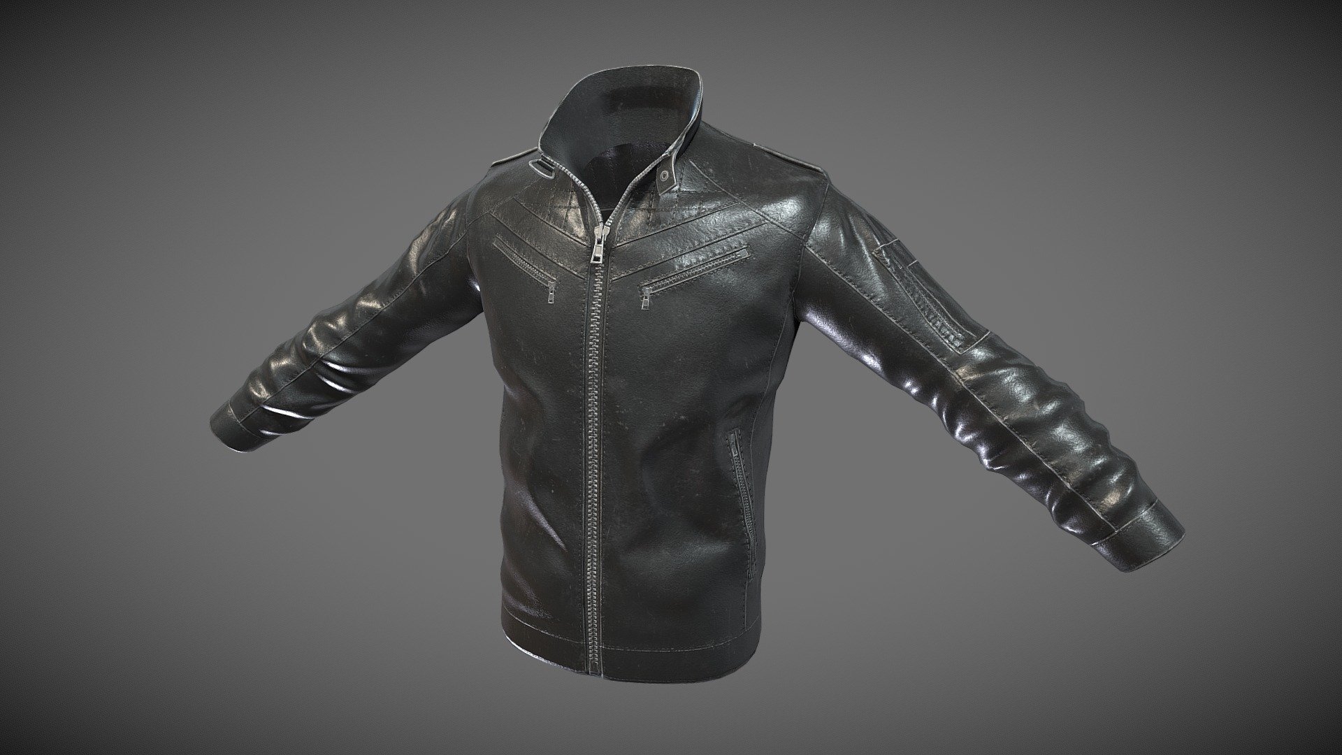 Leather Jacket 3d model