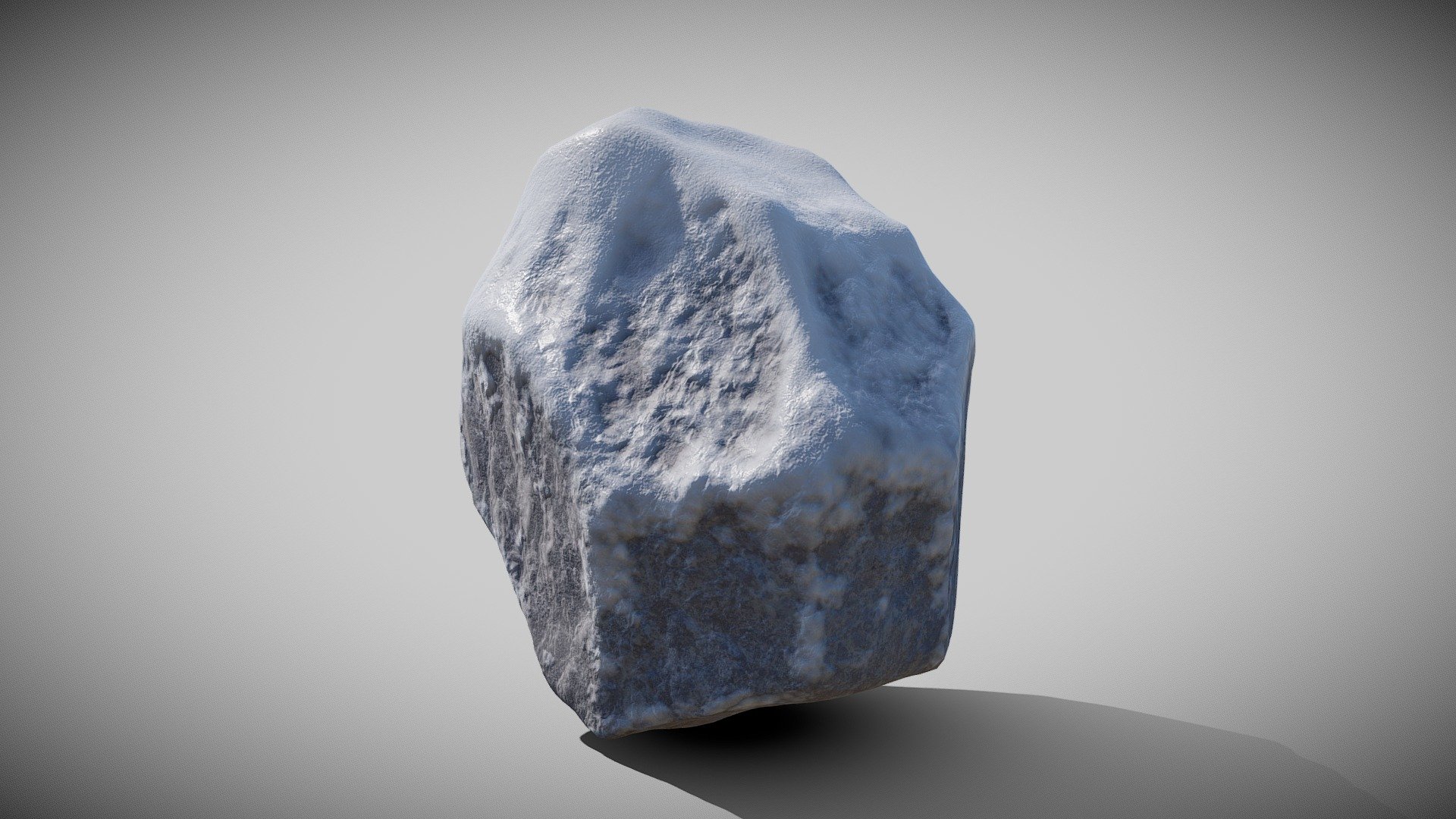 Snowy Rock #2 3d model