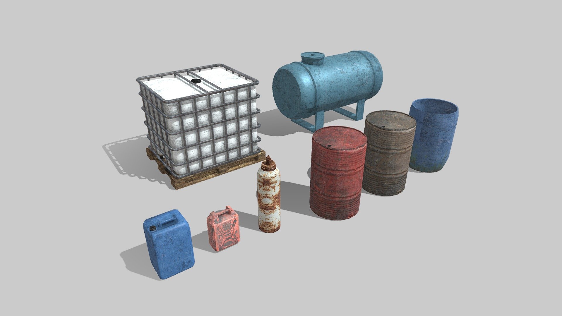 Liquid tanks 3d model