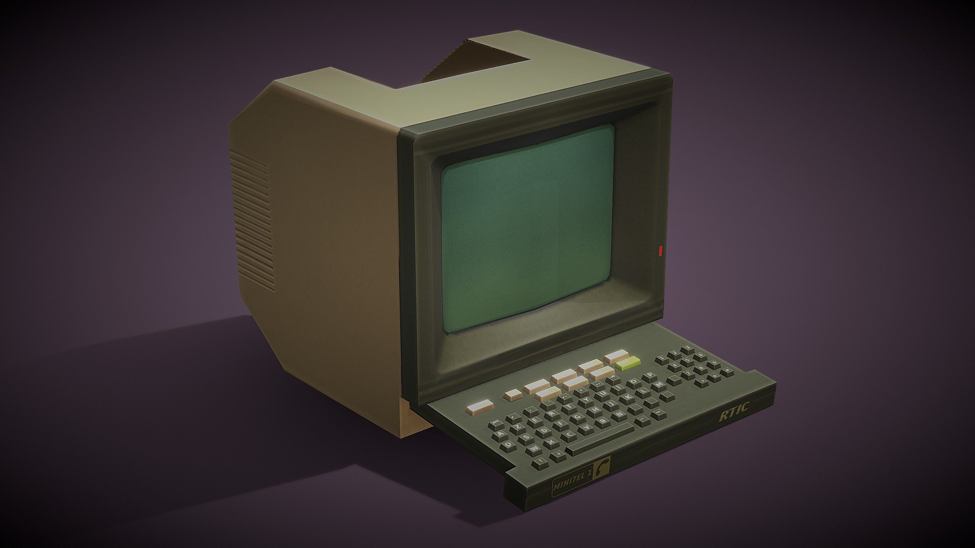 minitel 3d model