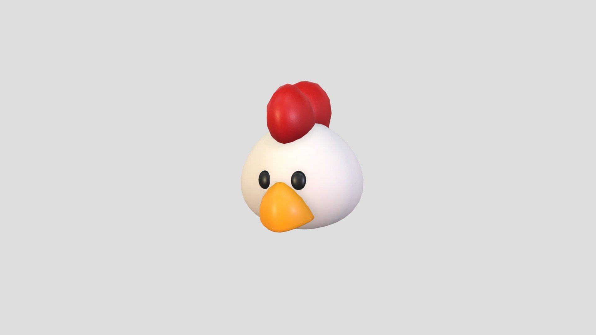 Prop130 Chicken Head 3d model