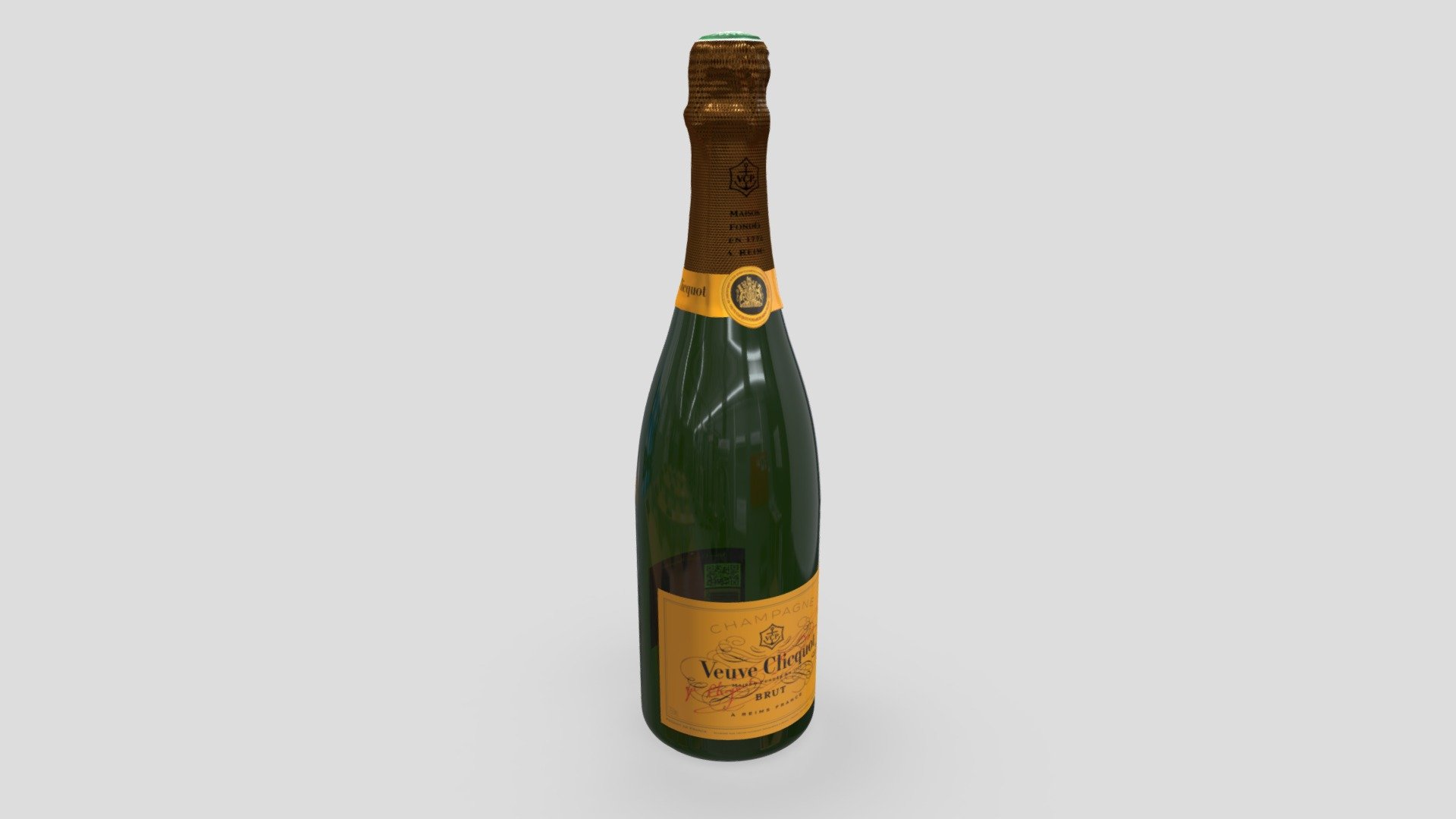 champagne veuveclicquot 3d model