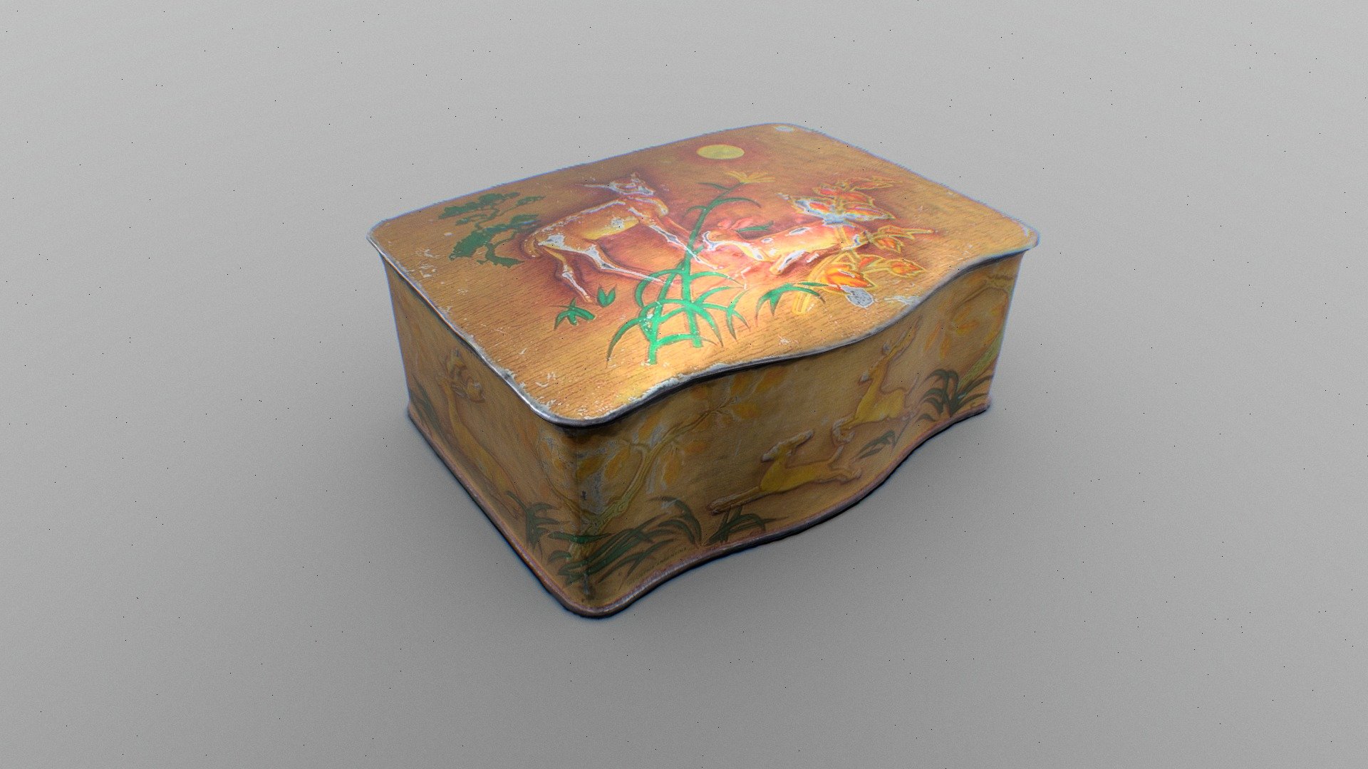 Old Sewing Box 3d model