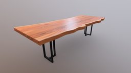 Polished Live Edge Table