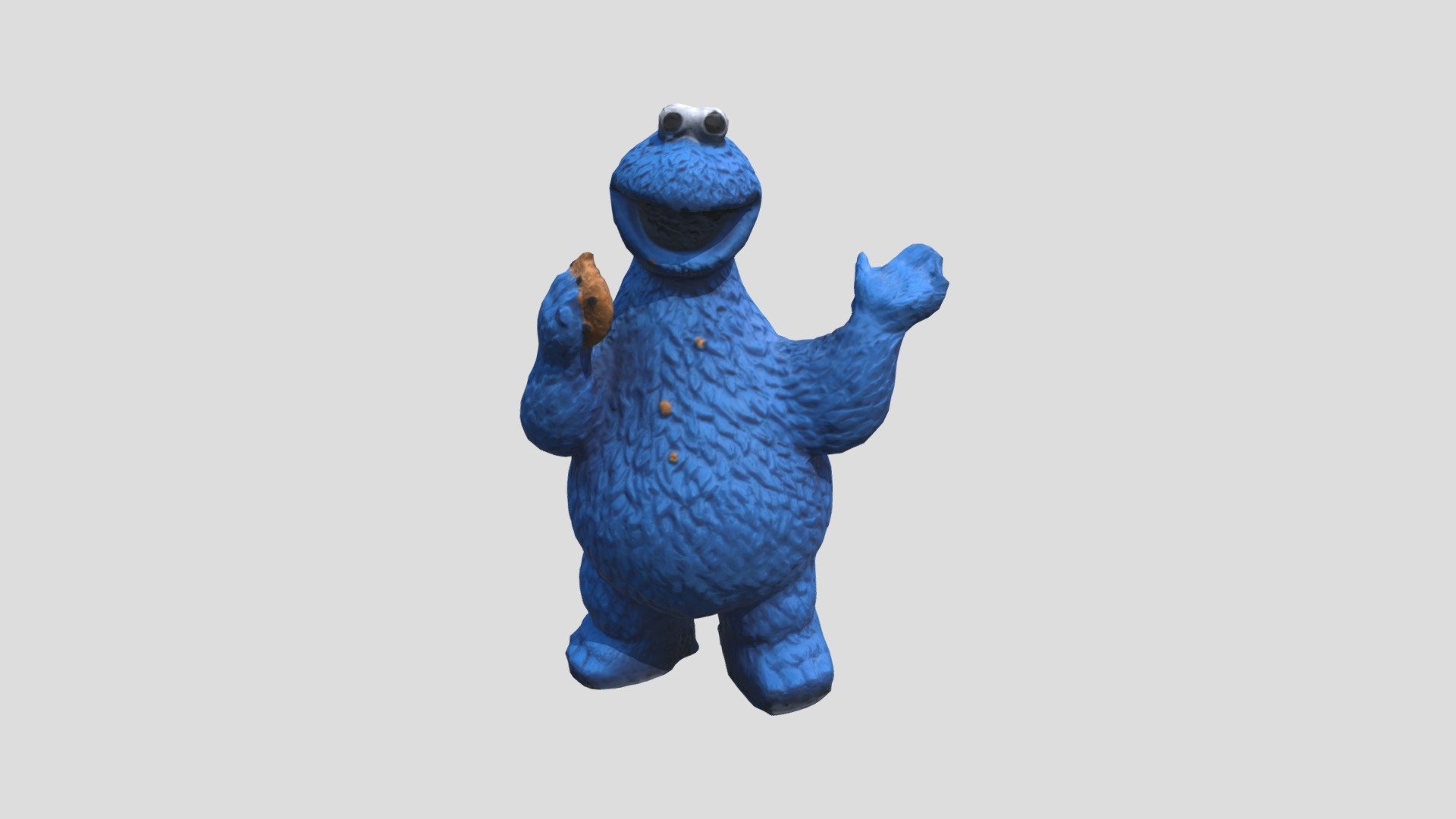 Cookie Monster scan 3d model