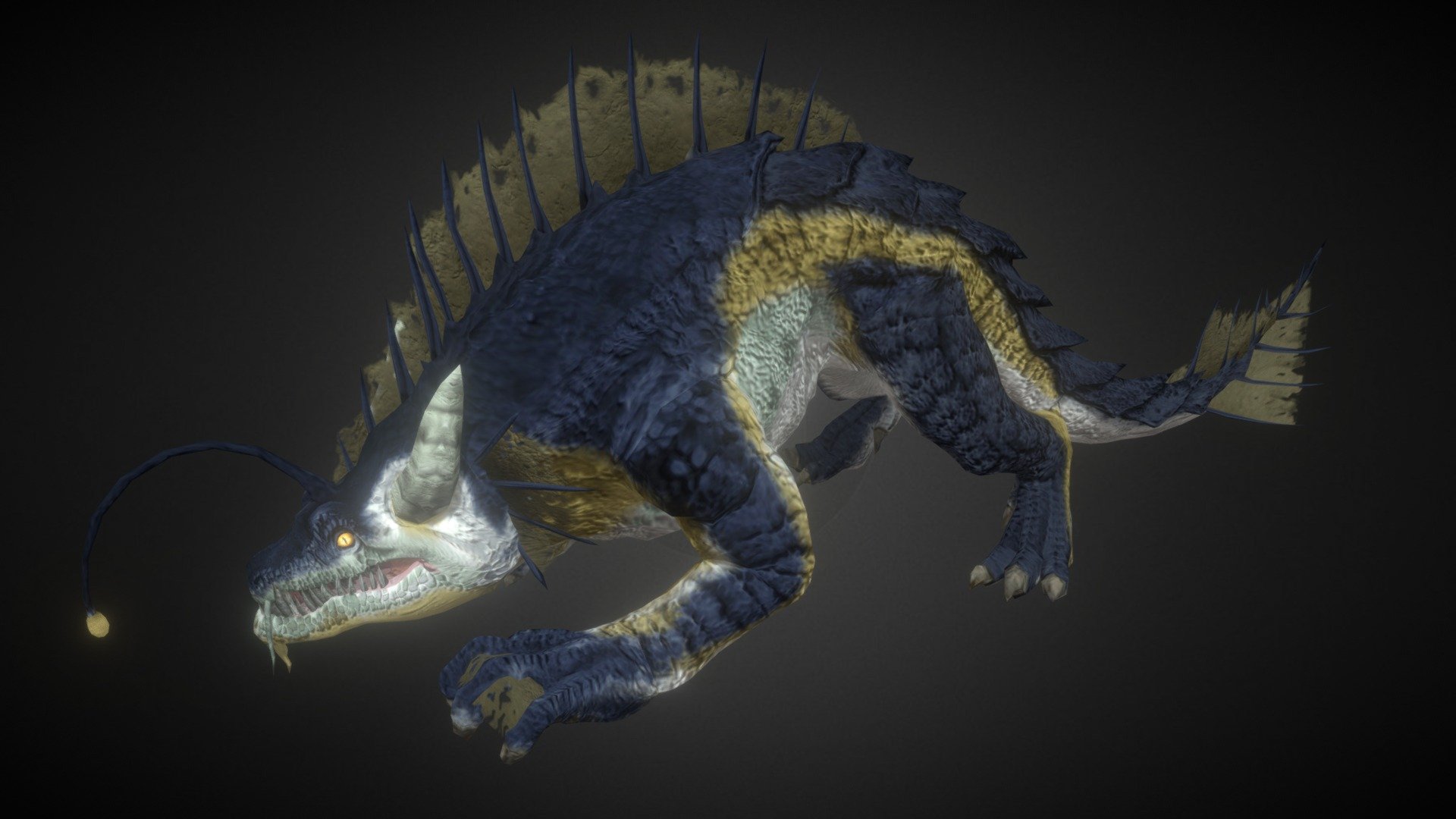 Gran Draco Agua 3d model