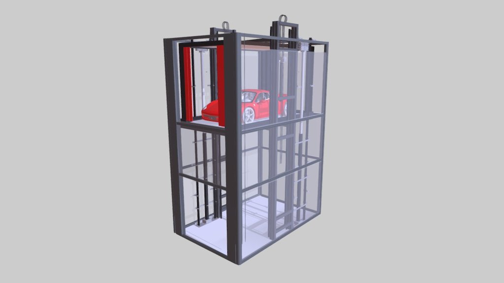 Lift Car Full 3d model