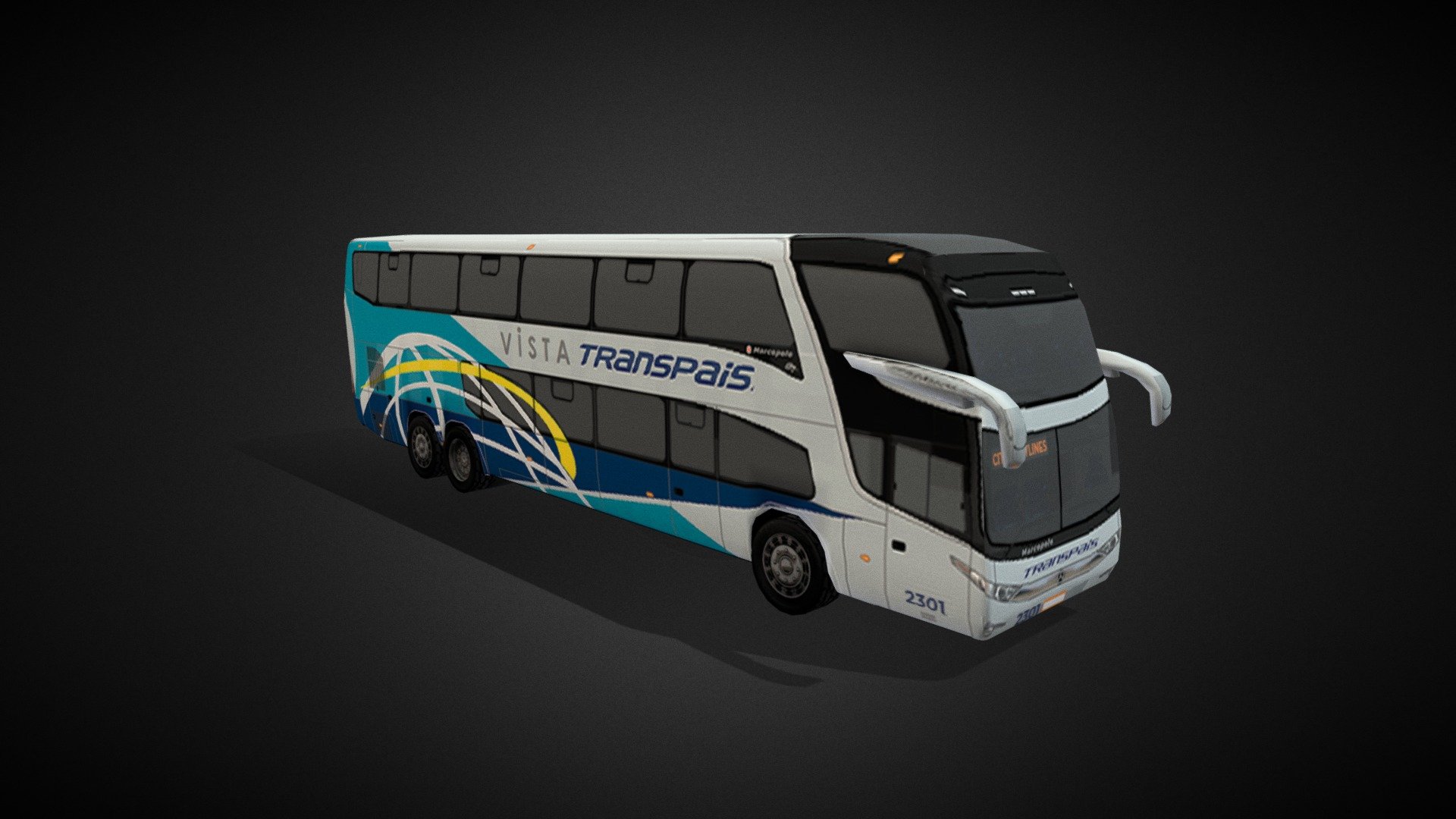 Bus Transpaís 3d model