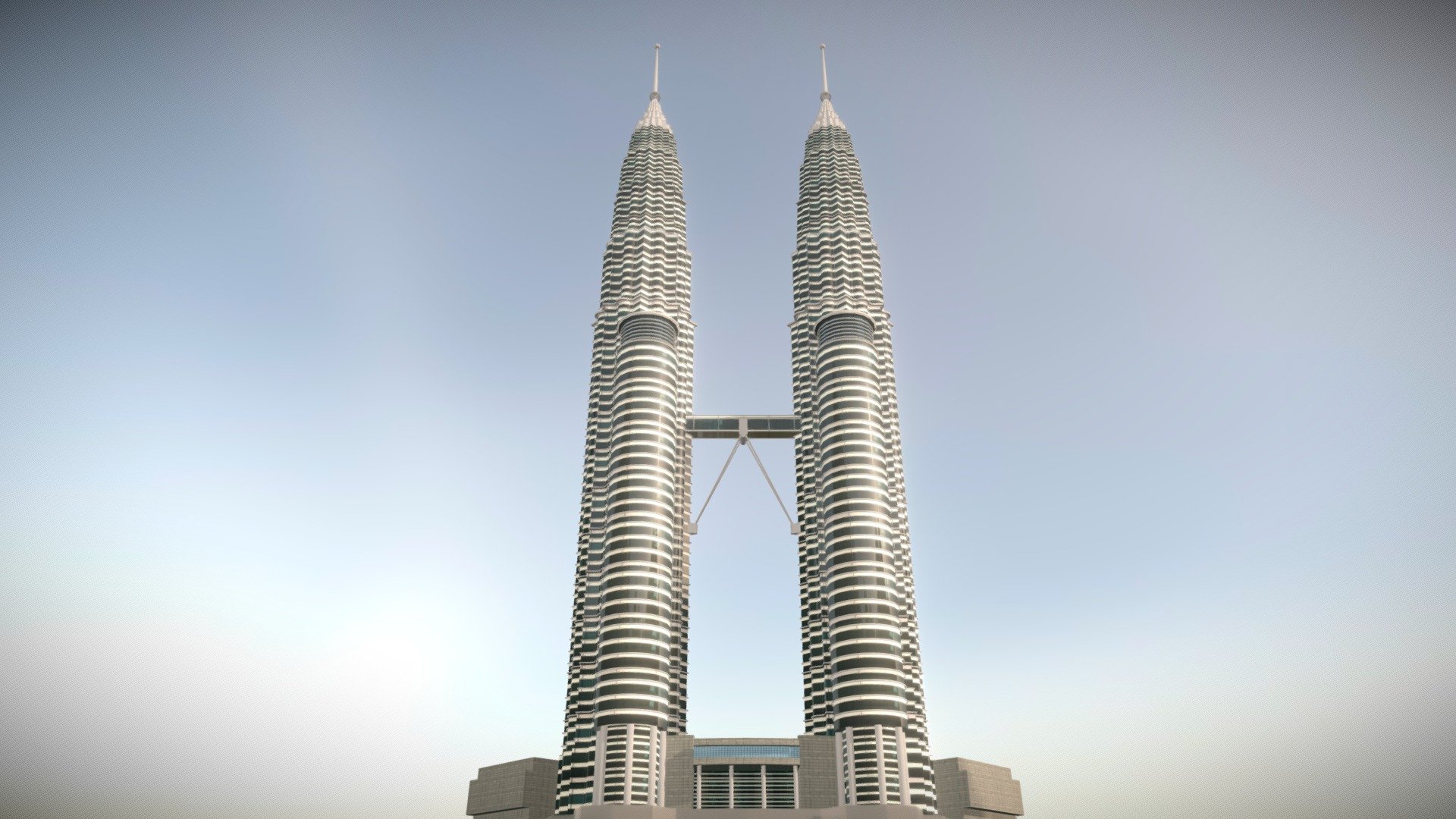 PETRONAS Twin Towers 3d model