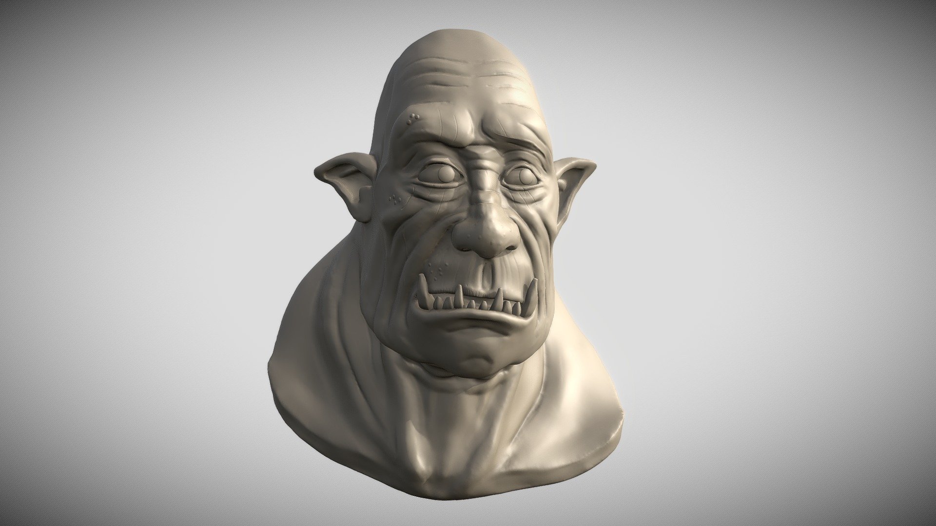 Sculpting Practice (Orc) 3d model