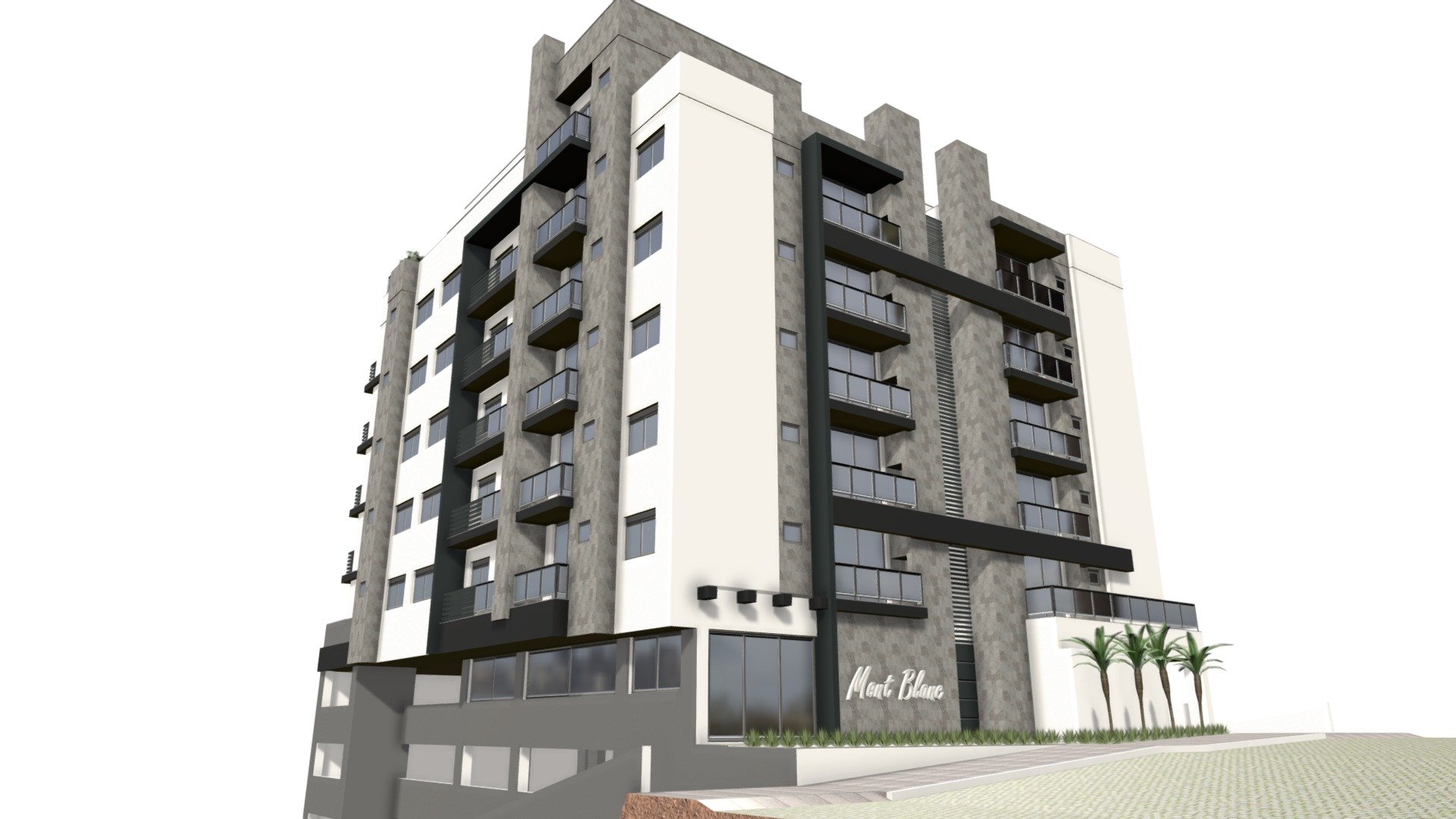 Residencial Mont Blanc 3d model