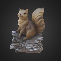 Squirrel on a Log