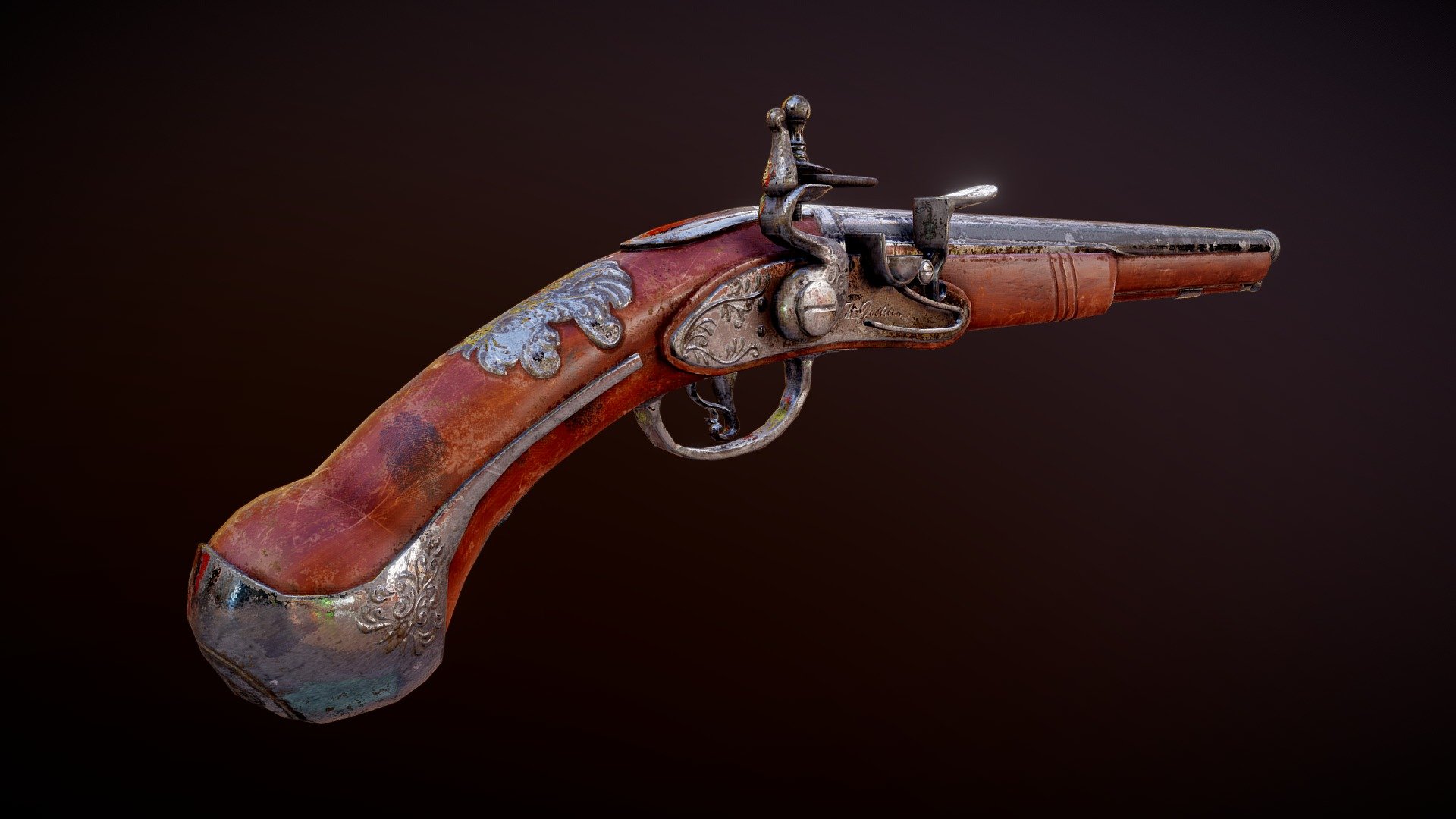 Old Gun 3d model