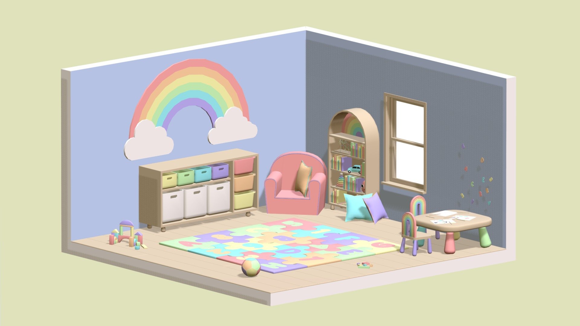 Playroom 3d model