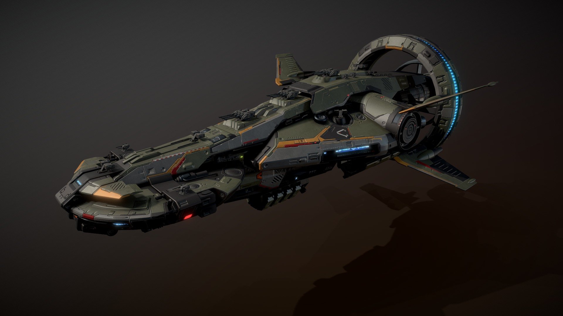 Kyros Destroyer Spaceship 3d model