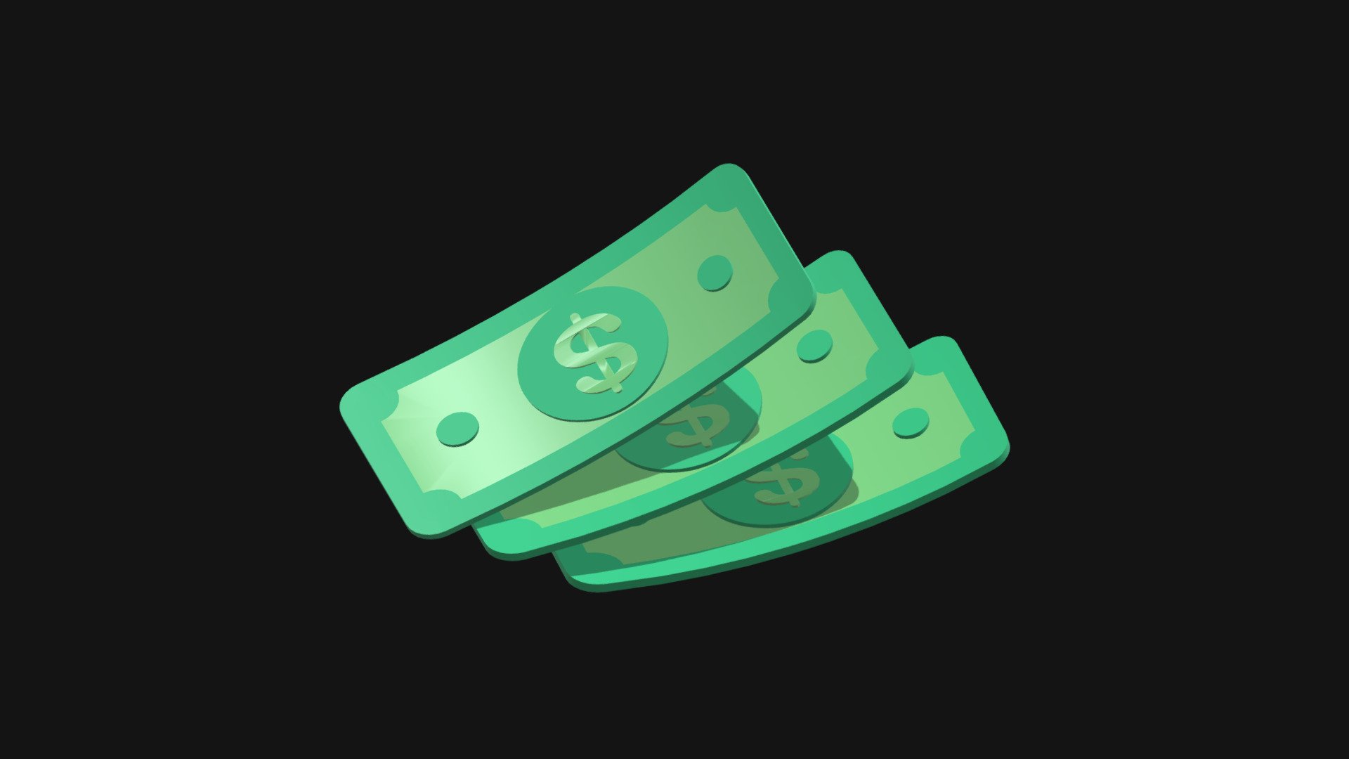 Money Icon 3d model