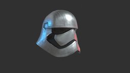 Phasma Helmet PBR Low Poly