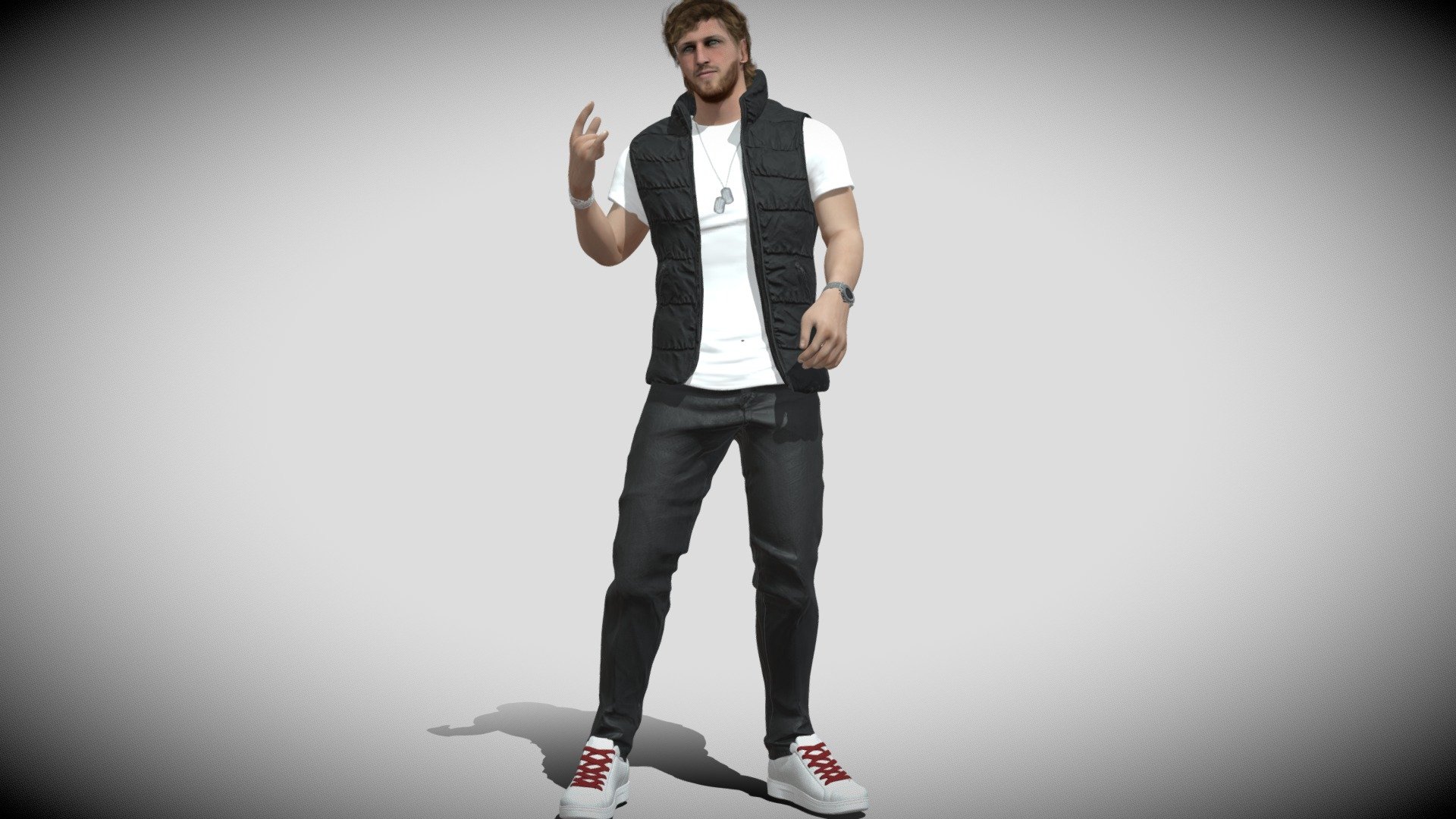 3D Rigged Logan Paul 3d model