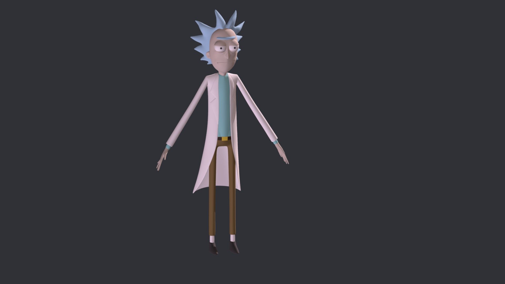 Rick Sanchez from Rick and Morty 3d model