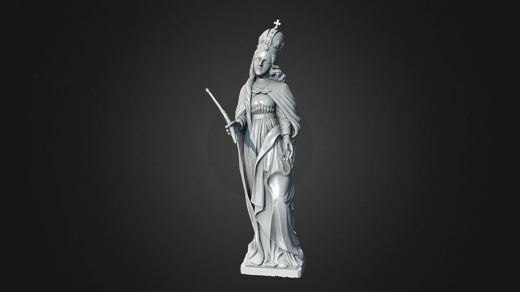 Madona Sculpture 3d model