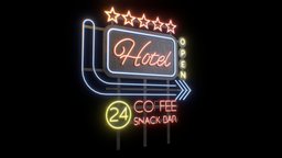 Hotel Neon Sign