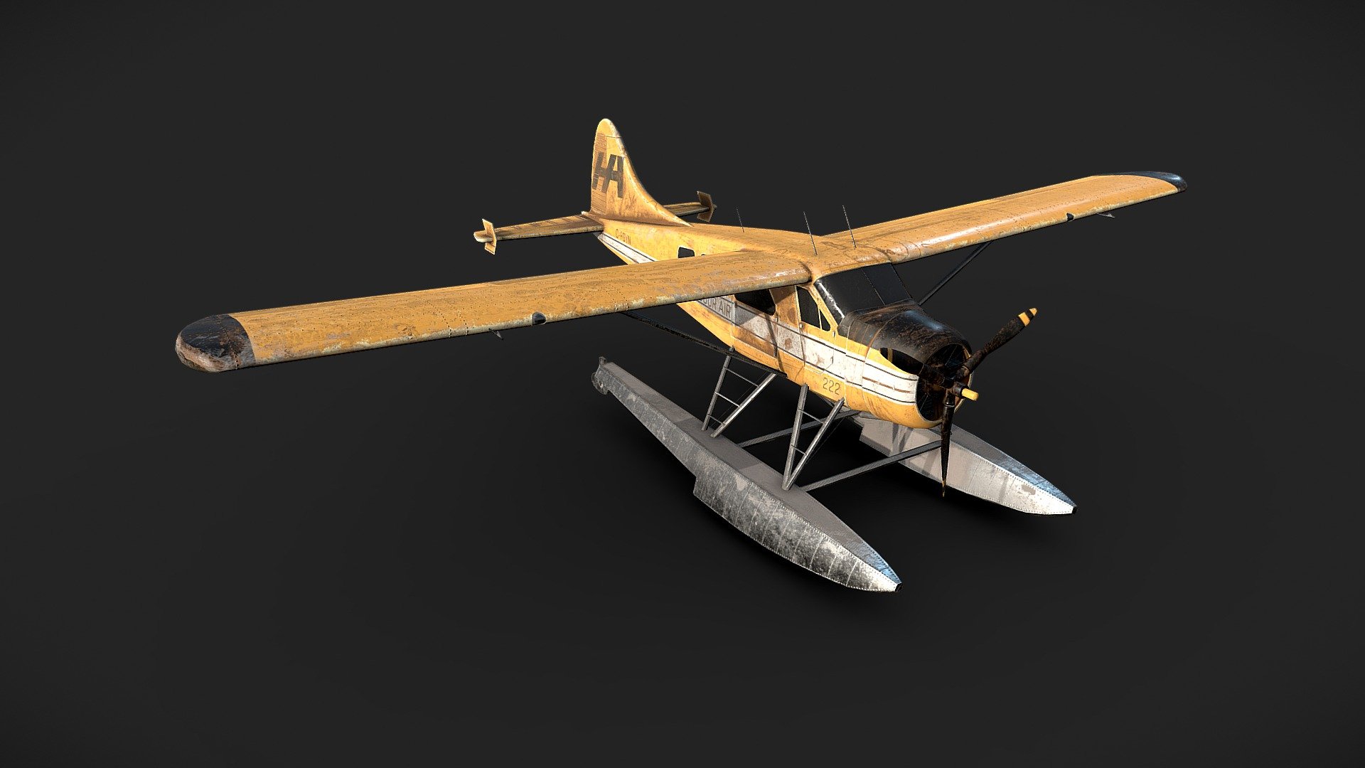 DHC-2 Beaver Seaplane (In House Project) 3d model