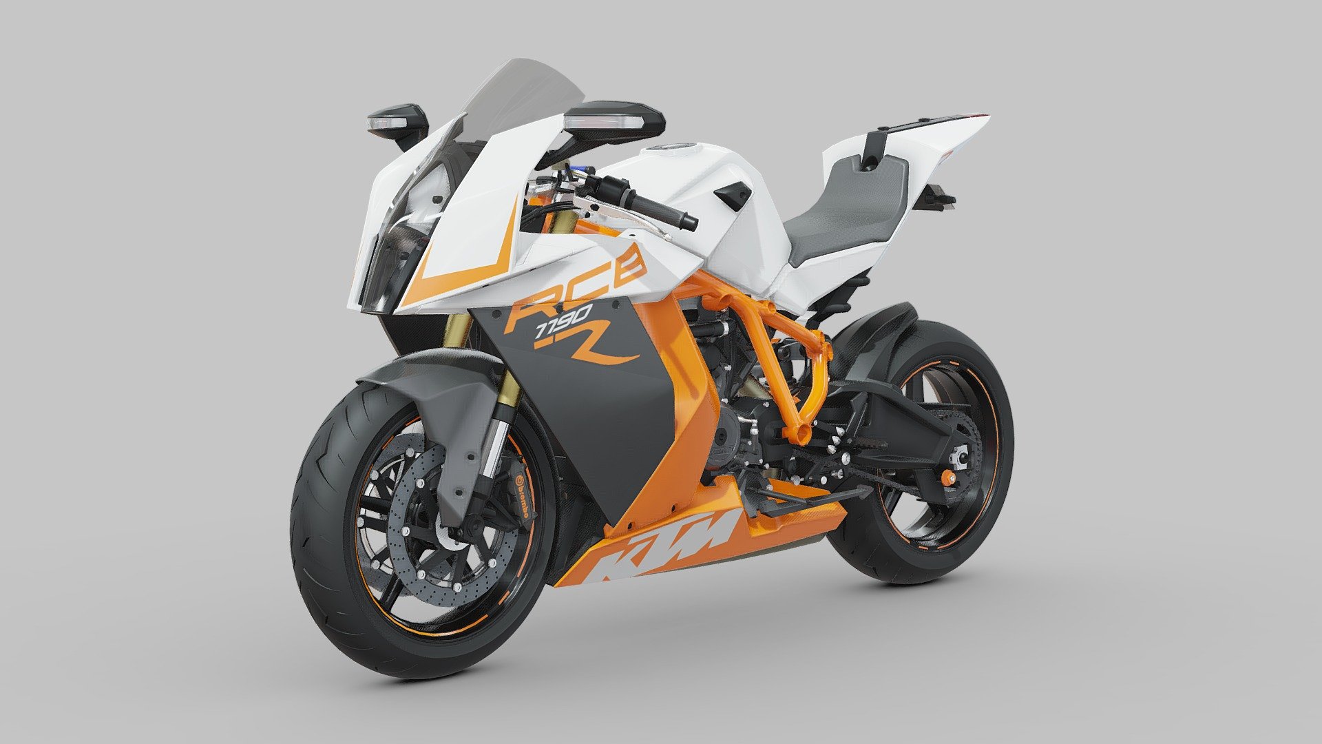 KTM 1190 RC8 R 3d model