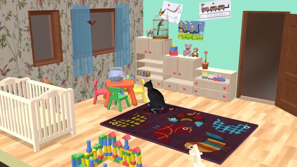 Living Things in the Nursery 3d model